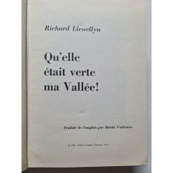 Qu'elle était verte ma Vallée