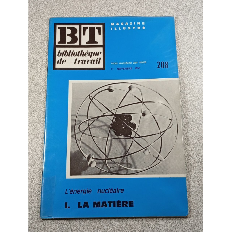 BT bibliothèque de travail n°208