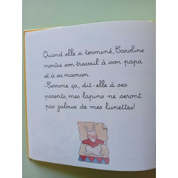 La moustache en chocolat. [Les lapins de Caroline