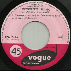 Georgette Plana Chante Berthe Sylva