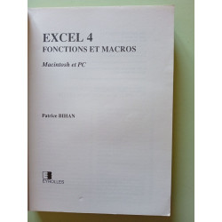 Excel 4. Fonctions Et Macros: Macintosh et PC