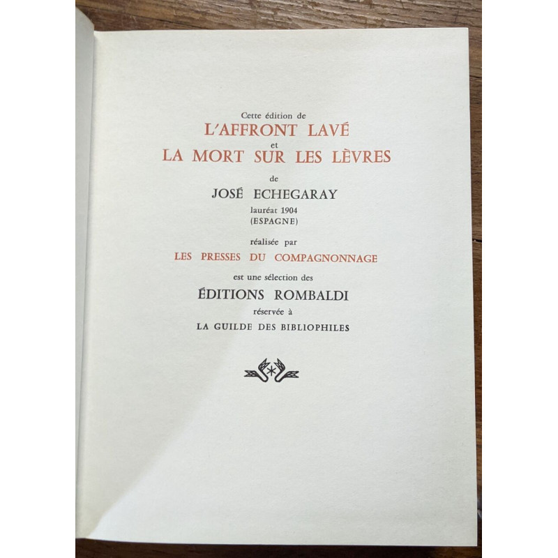 La collection des prix nobel de literature l'affront laver