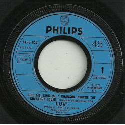 Sing Me Sing Me A Chanson (You're The Greatest Lover) /...