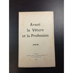 Avant la Vêture et la Profession