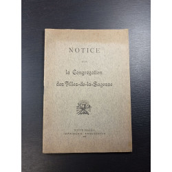 NOTICE sur la Congrégation des Filles-de-la-Sagesse
