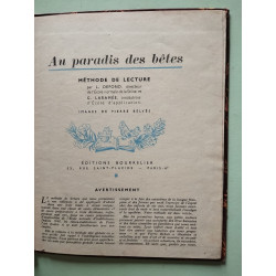 Au paradis des bêtes - premier livret