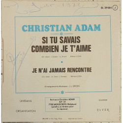 Si Tu Savais Combien Je T'aime