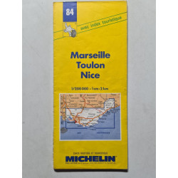 Michelin No. 84 Marseille-Toulon-Nice Menton 1:200 000. (Michelin...