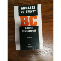 Annales du brevet des collèges français 1982