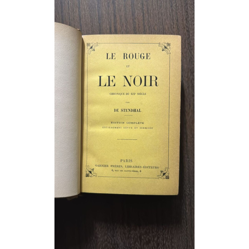 Le Rouge et Le Noir
