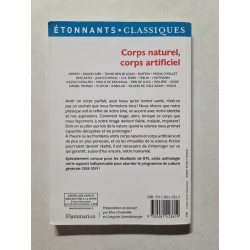 specimen corps naturel corps artificiel (PUBLICITE LITTERATURE)