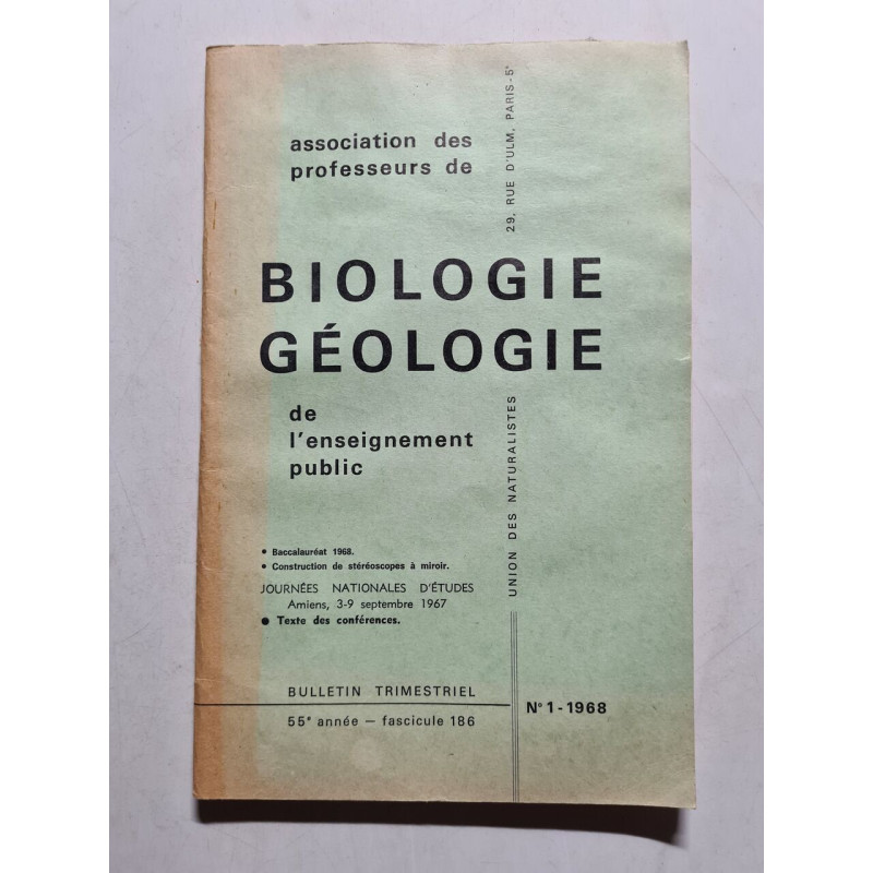 Bulletin Trimestriel de l'enseignement public nº 1 1968 55 annee