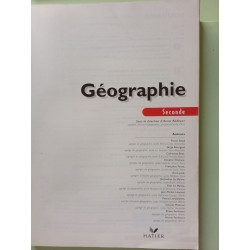 Geographie deuxième (Hatier Scolaire)