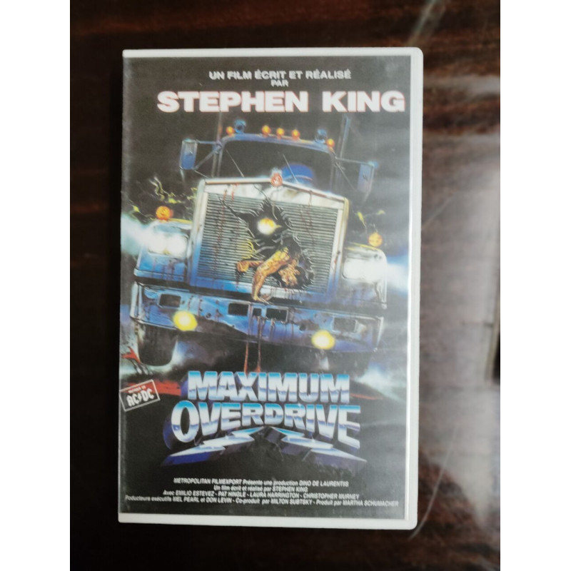 VHS - Maximum Overdrive - Stephen King