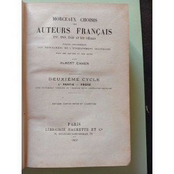 Morceaux choisis des auteurs francais