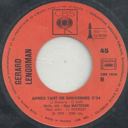 Le Magicien / Après Tant De Souvenirs