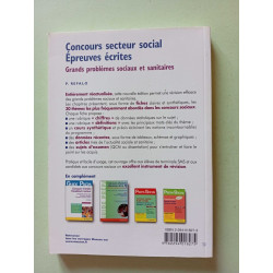 Concours secteur social Epreuves écrites: Grands problèmes sociaux...