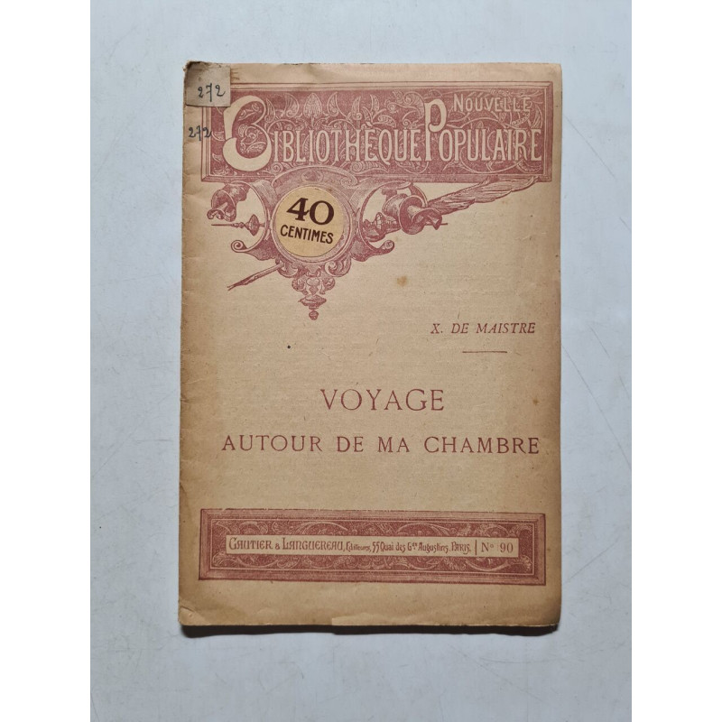 Voyage autour de ma chambre