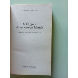 L'Enigme de la momie blonde