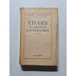 Études et milieux littéraires