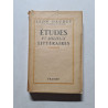 Études et milieux littéraires