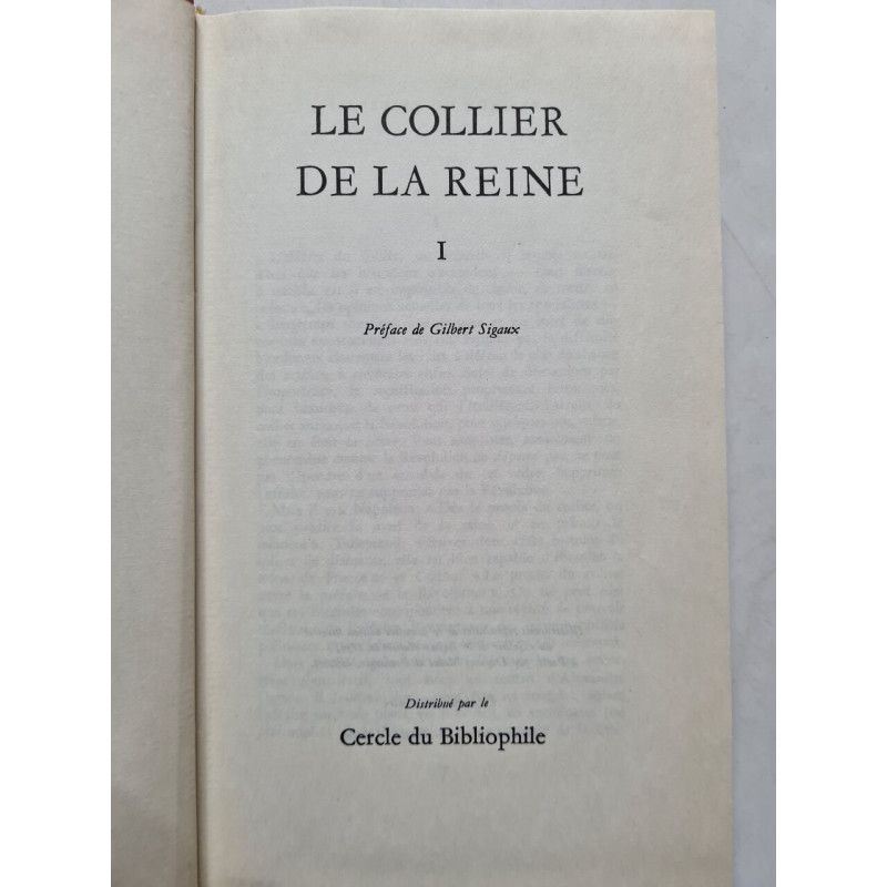 Le Collier de la Reine I