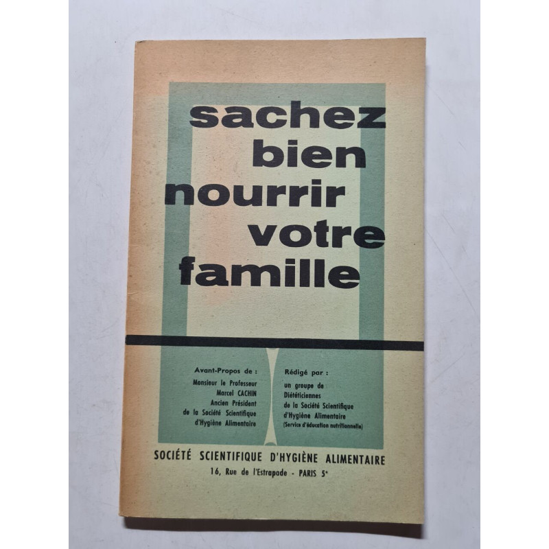 Sachez bien nourrir votre famille