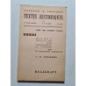 Textes historiques