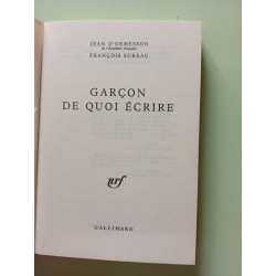 Garçon de quoi écrire