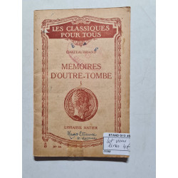 Mémoires d'outre-tombe I