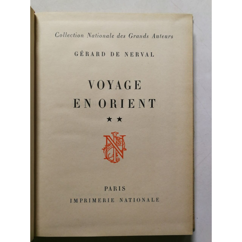 Voyage en Orient