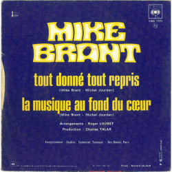 Tout Donné Tout Repris / La Musique Au Fond Du Cœur
