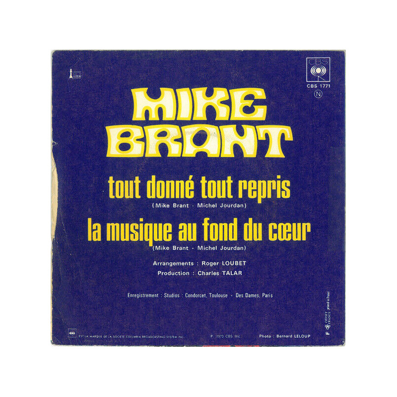 Tout Donné Tout Repris / La Musique Au Fond Du Cœur
