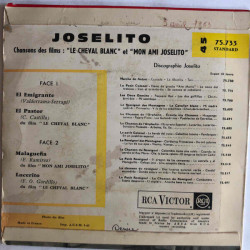 Chansons des films " Le cheval blanc " et Mon ami Joselito "