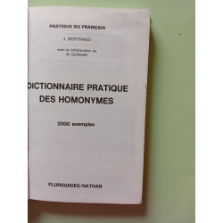 Dictionnaire pratique des homonymes