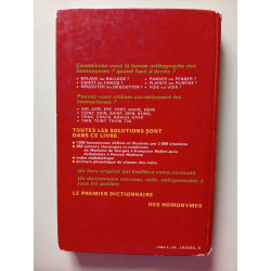 Dictionnaire pratique des homonymes