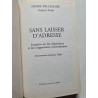 Sans laisser d'adresse