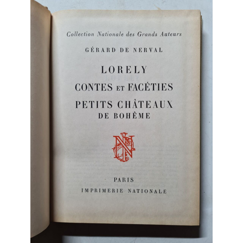 Lorely Contes et facéties Petits châteaux de Bohème