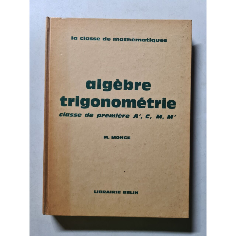 Algèbre trigonométrie