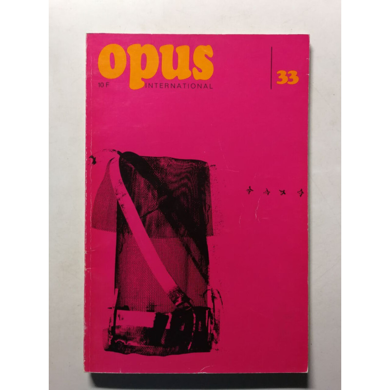 Opus International nº 33 - 1972