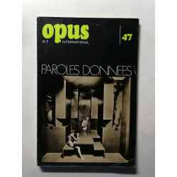 Opus international Paroles données nº 47