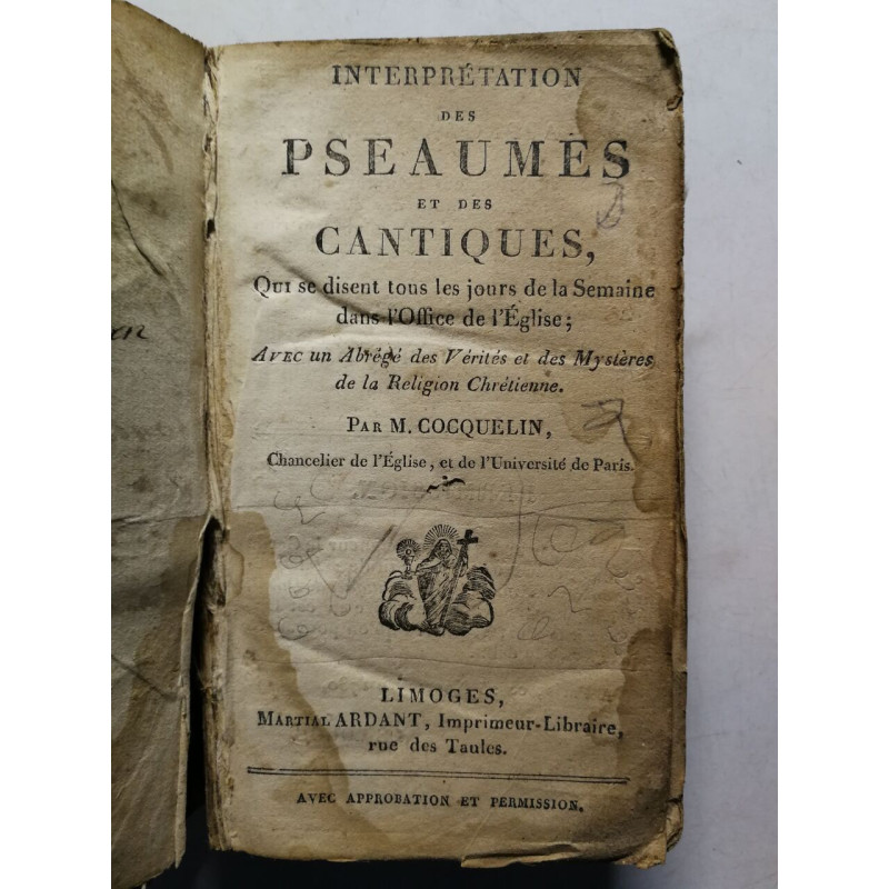 Interprétation des Pseaumes et des Cantiques