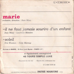 Soleil / Il Ne Faut Jamais Sourire D'Un Enfant
