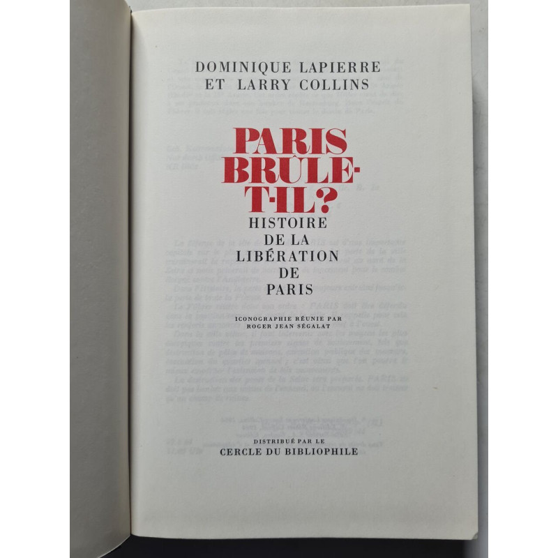 Paris brûle-t-il