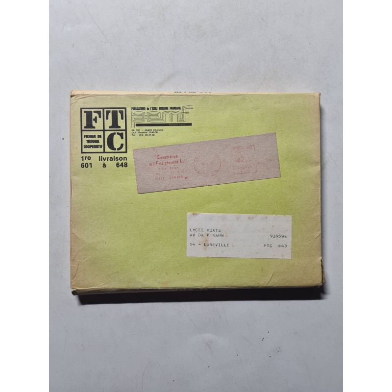 Pblications de l'ecole mordene française 601 a 648