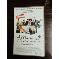 VHS - 4 Mariages et 1 Enterrement