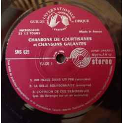 Chansons de Courtisanes