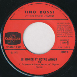 Parle Plus Bas (Speak Softly Love) / Le Monde Est Notre Amour (Till)