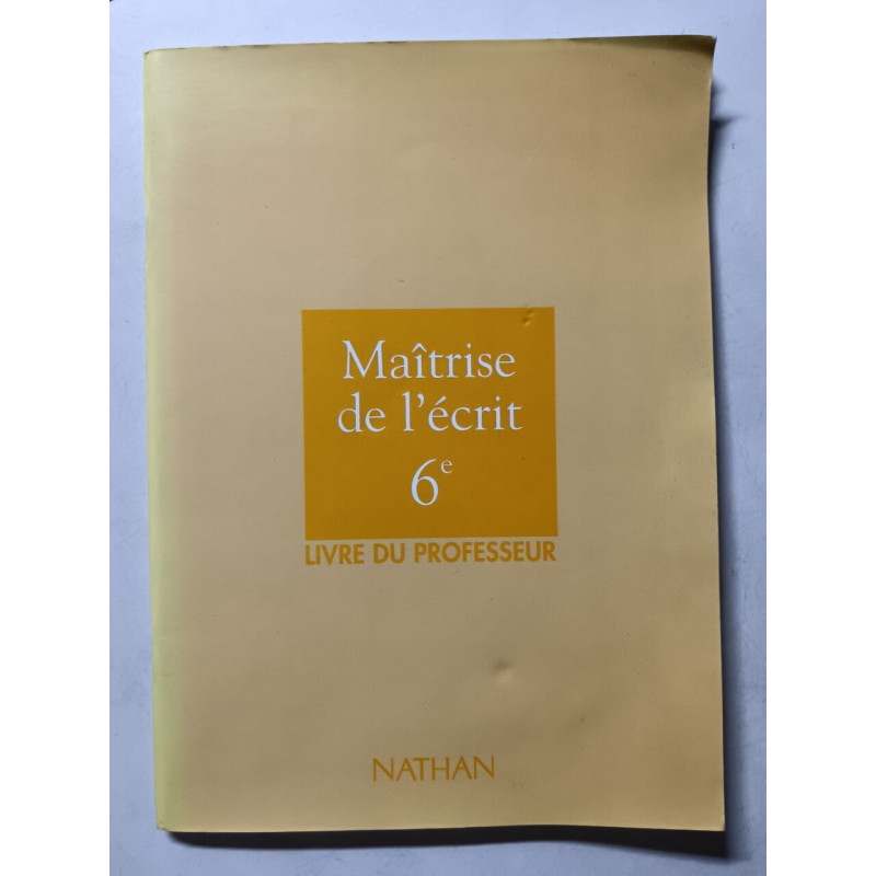 Maîtrise de l'écrit