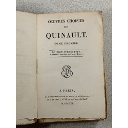 Oeuvres choisies de quinault Tome Premier